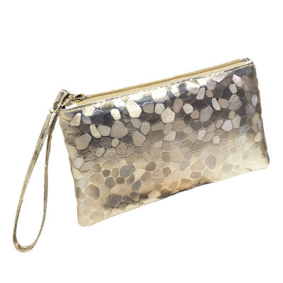 

Fashion Women Stone Grain Sequins Faux Leather Clutch Bag Wallet Wristlet Purse