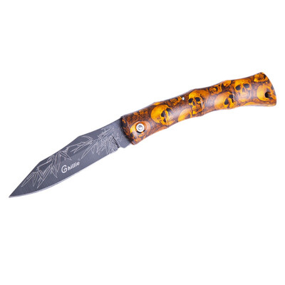 

knife folder outdoor folding Pocket Camping Survival Knifes Mini Blade Fruit Knife ABS Ghost Handle Skull Knife