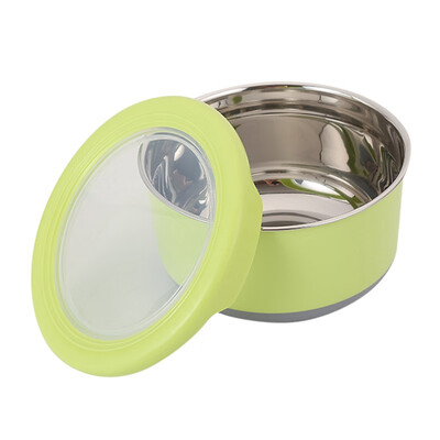 

1 Pcs Stainless Steel Lunch Box Round food container 220-1200ML Fresh Keeping Household Sealing Storage Box Leakproof