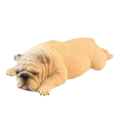 

Tailored Educational Science Bulldog Animal Model Ornament Figurine Toy For Kids Gift A