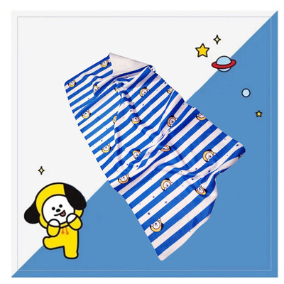 

Cute Cartoon Single-sided Printing Absorbent Face Towel Cotton Small Handkerchief 36 745 cm ARMY Cute Gift