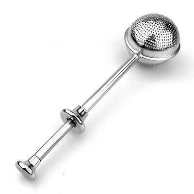 

Stainless Steel Movable Tea Ball Tea Filter Tea Infuser Stick Strainer Leaves Strainer Set
