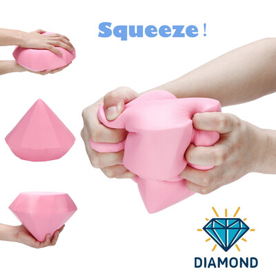 

YIWULAStress Reliever Pink Diamond Scented Super Slow Rising Kids Toy Cute Squeeze Toy