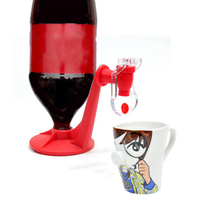 

Novelty Saver Soda Dispenser Coke Bottle Upside Down Drinking Water Dispense Machine Gadget Party Home Bar Supplies