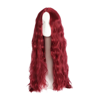 

Wavy Wigs For Women Long Synthetic Hair Heat Resistant Big Wavy Hair Wigs Wine Red Dark Brown