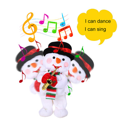 

Tailored Singing And Dancing Funny Santa Claus Elk Snowman Musical Christmas Toy