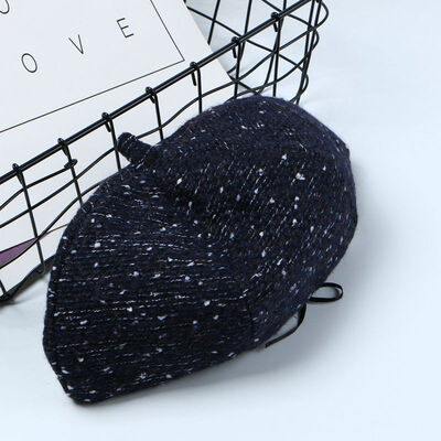 

Hat ladies autumn&winter wool berets England retro octagonal pumpkin Hat Joker painter Hat Korean buds