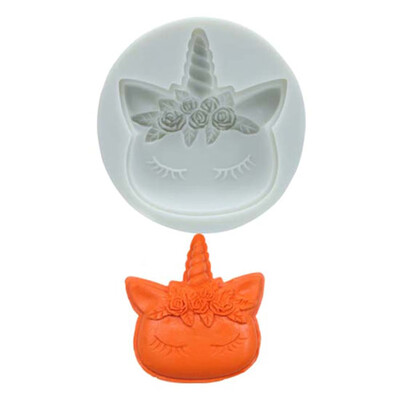 

1Pc Sugar Craft Cute Unicorn Silicone Mold Fondant Mold Cake Decorating Tools Chocolate Mold Kitchen Tools