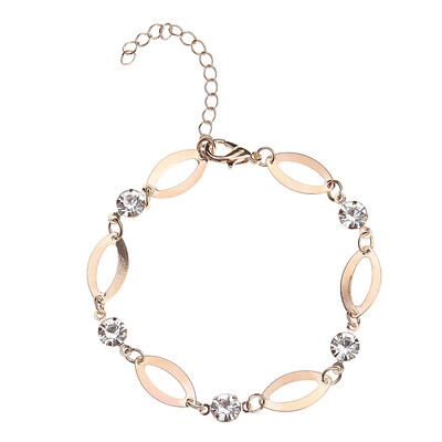 

Wholesale Korean Fashion Gold-color Crystal Friendship Bracelets Bracelets For Women Gift