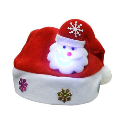 

Christmas Hat Glowing Adult Shining Cap Snowman Deer Head Decorations Party Hoilday Hat