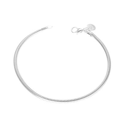 

Simple Women Plated Wristband Girl Flat Snake Bone Bracelet Lady Retro Bangles Wedding Jewelry