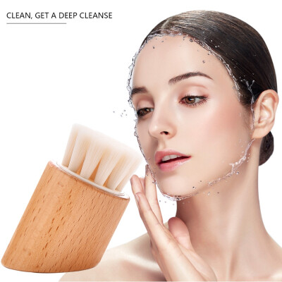 

Beech Facial Cleaning Brush Soft Bristle Non-electric Cleansing Brush Exfoliating Deep Cleaning Face Cleansing