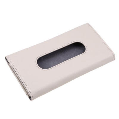 

Car Sun Visor Microfiber Leather Napkin Paper Tissue Boxes Case Holder Organizer