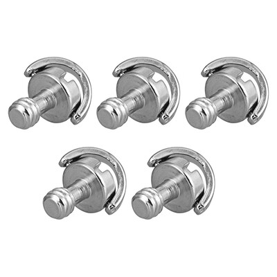 

10pcs 14"-20 D Shaft D-ring Mounting Screw Adapter Tripod Monopod Quick Release Plate Camera Fixing Screw