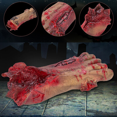 

Siaonvr Halloween Horror Props Bloody Big Size Broken Foots Haunted House Part