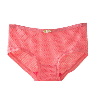 

Summer Women New Fashion Design Cotton Breathable Stretchy Seamless Solid Underwear Panties Briefs Knickers Underpants
