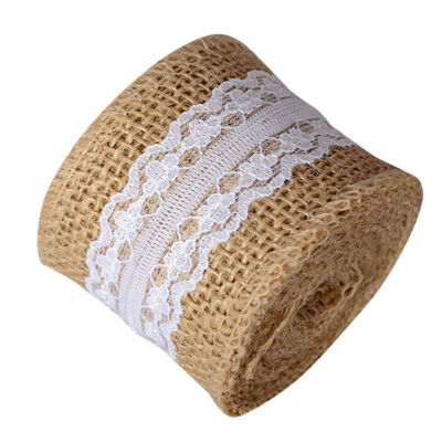 

Wedding Decoration Diy Lace Linen Roll 5M Vintage Wedding Burlap Ribbon Sisal Lace Trim Jute Hessian Event Party Decor Supplies