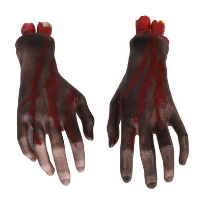 

Halloween Simulation Bloody Props Horrible Broken Blood Hands Feet Scary Fake Organs Halloween Party Decoration