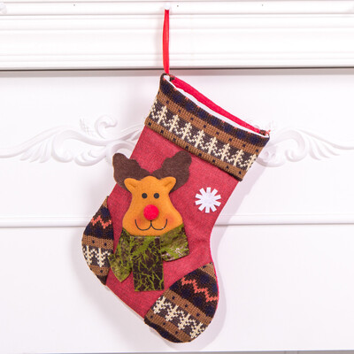 

Tailored Merry Christmas Plush Tree Hanging Gift Candy Small Socks Decoration