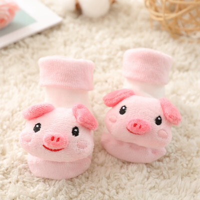 

Newborn Baby Cartoon Soft Soled Sock Boys Girls Infant Toddler Anti-slip Floor Socks 6 Colors