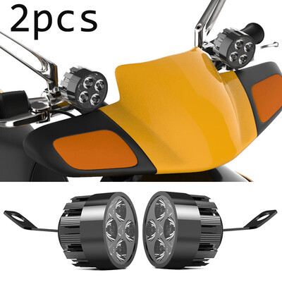 

Pair Motorcycle Spot Fog Light Headlight Waterproof 4 LED Head Light 12-80V 24W