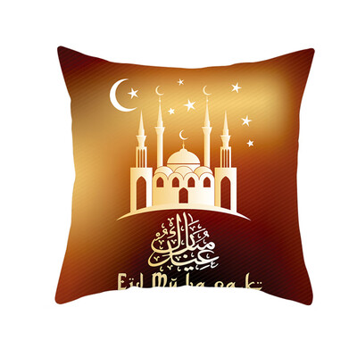 

〖Follure〗Muslim Ramadan Pattern Polyester Cushion Cover Pillow Case Home Decor