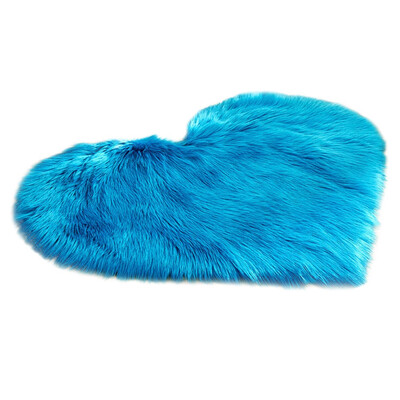 

Gobestart Wool Imitation Sheepskin Rugs Faux Fur Non Slip Bedroom Shaggy Carpet Mats