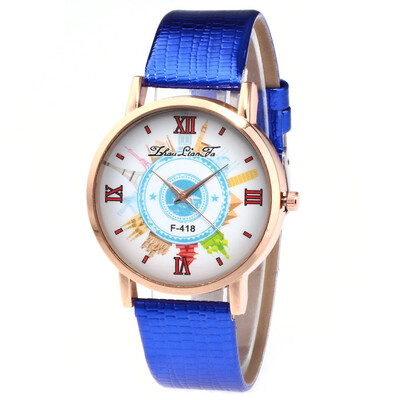 

〖Follure〗Women Fashion Leather Band Analog Quartz Round Wrist Watch Watches