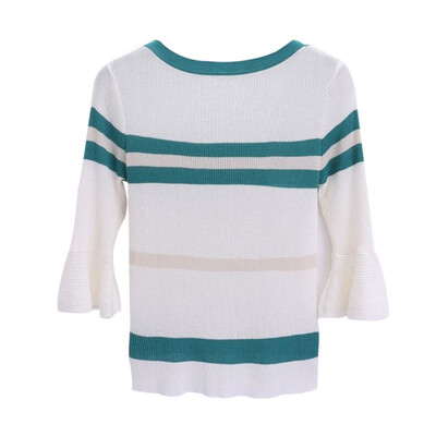 

Women Flare Sleeve Pullover Women Basic Sweaters Women 2018 Korean Style Knit Tops Femme