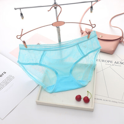 

Sexy Lingerie Transparent Jacquard Ultra-thin Panties Sexy Mesh Openwork Temptation Briefs Low Waist Underpants