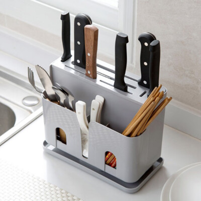 

Gobestart Household Kitchen Drain Cage Cutlery Storage Box Wall-Mounted Chopsticks Tube