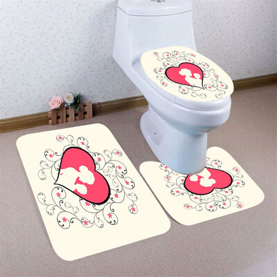

〖Follure〗3pcs Mothers Day Non-Slip Bath Mat Bathroom Kitchen Carpet Doormats Decor