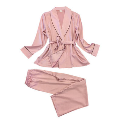 

Full sleeve sexy women silk pajamas set 2017 lovers day gifts for wife pijamas set high quality suit pajama set pyjamas women
