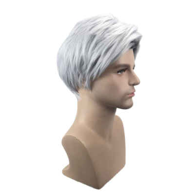 

Men Boy Short Straight Cosplay Fake Hair Heat Resistant Fiber Role Play Masquerade Party Wig