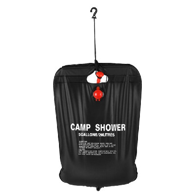 

20L 5 Gallons Solar Energy Heated Camp Shower Bag Outdoor Camping Hiking PVC Water Bag