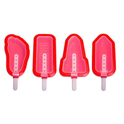 

Silicone Ice Cream Mold Makers Chocolate Fruit DIY Molds Ice Cube Moulds Dessert Molds Tray With Popsicle