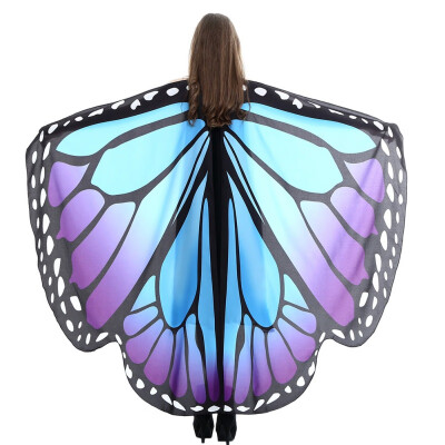 

Rotating Butterfly Shawl Decorated Women Butterfly Print Chiffon Beach Scarvesbelly Dance Butterfly Wings For Dance Adults Kids