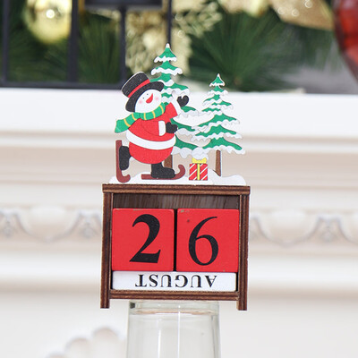 

Gobestart Christmas Decorations European Pastoral Craft Wooden Creative Ornaments Calendar