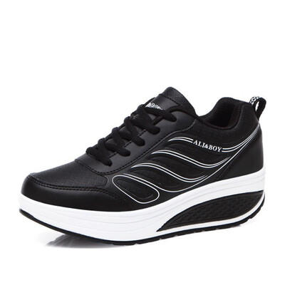 

2019 Designer White Platform Sneakers Casual Shoes Women Tenis Feminino Women Wedges Shoes Footwear Basket Femme Trainers Women