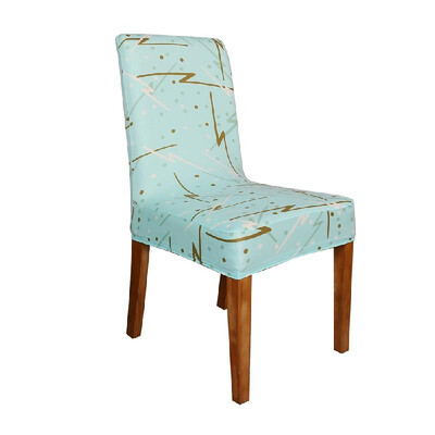 

Printed Chair Cover Soft Milk Silk Home Seat Protector Stretch Anti Dust