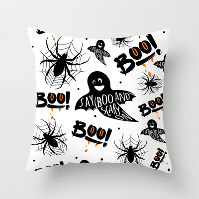 

New Halloween Pumpkin Pillow Case Waist Throw Cushion Cover Sofa Holiday Decoration Home Sofa Decor 17 Styles
