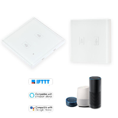

eWeLink EU Smart WiFi Wall Light Touch Switch Wireless 2 Gang TouchWiFi433MHz RFAPP Remote Control Timing Function Compatible w