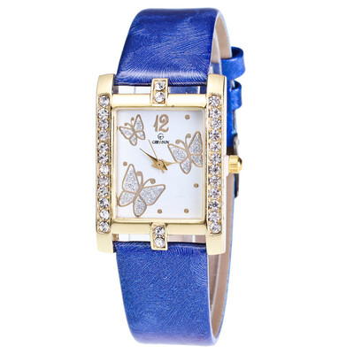 

〖Follure〗Retro Candy Colors Design Leather Band Analog Alloy Quartz Wrist Watch