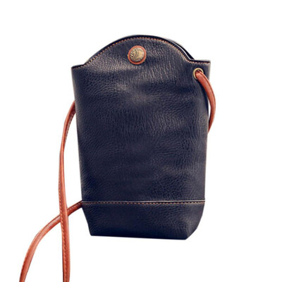 

Women Faux Leather Fashion Bucket Shape Crossbody Single Shoulder Messenger Bag