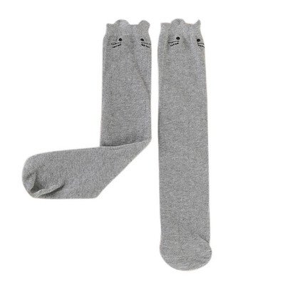 

Cartoon Children Sock Lovely Cat for Baby Girls Children Knee High Socks Print Animal Kawaii Child Socks Over Knee Girl Socks