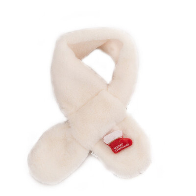 

Children Girls Scarves Cute Plush Fur Scarf Collar Shawl Neck Warmer Scarves Accessories For Winter
