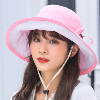 

Sun Hat Women Korean version of Joker summer travel visor Sun visor Sun art tide folding fisherman hat