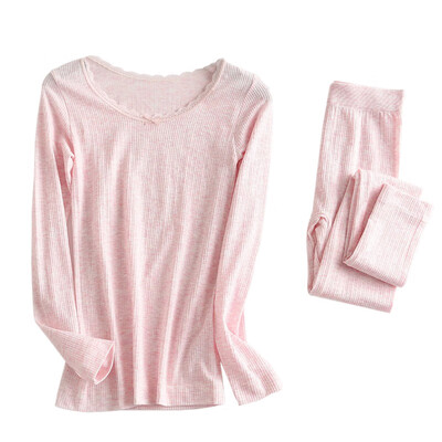 

Cotton Long Johns Women For Winter Sexy Women Thermal Underwear Suit Women Body Slim Ladies Intimate Sets Female Pajamas Warm