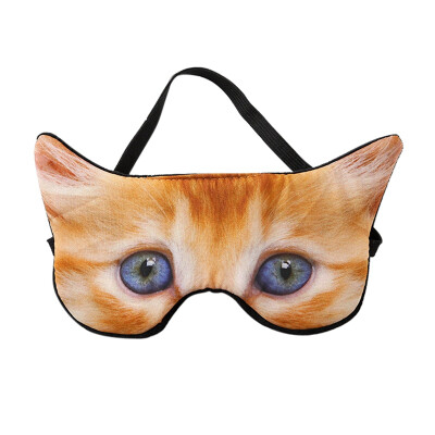 

Cute 3D Cat Dog Tiger Fox Sleeping Mask Eyes Mask Eyeshade Eye Cover For Travel Relax Aid Blindfold Shades Children Party Masks