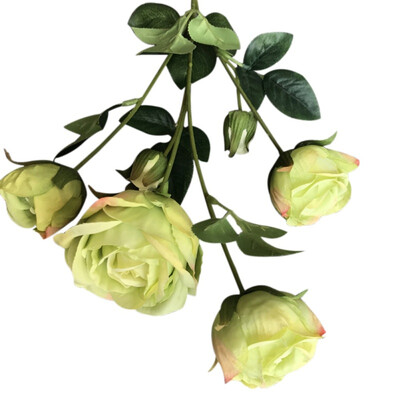 

Beautiful Mariage Fake Flower Rose Artificial Peony Silk Flowers Small Bouquet Flores Home Party Spring Wedding Decoration